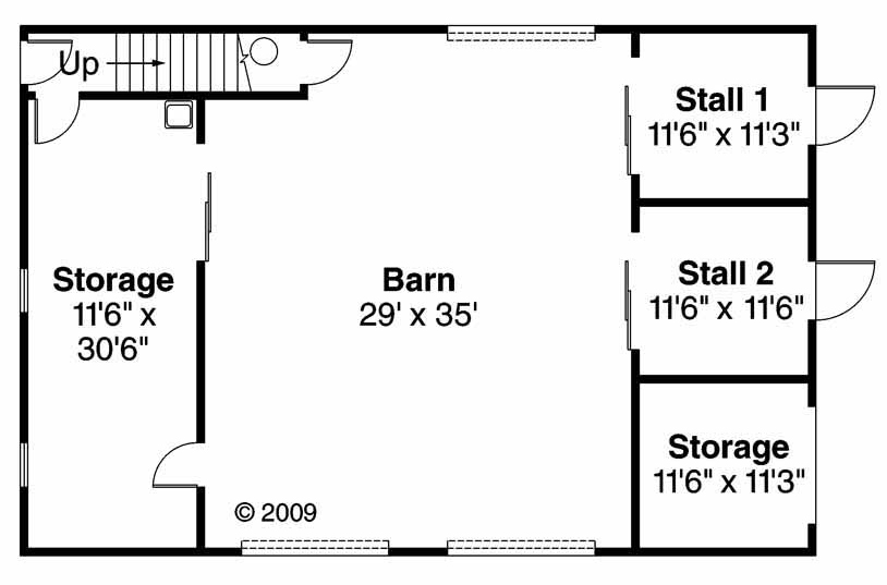 Floor Plan Garage of Country Plan #108-1767