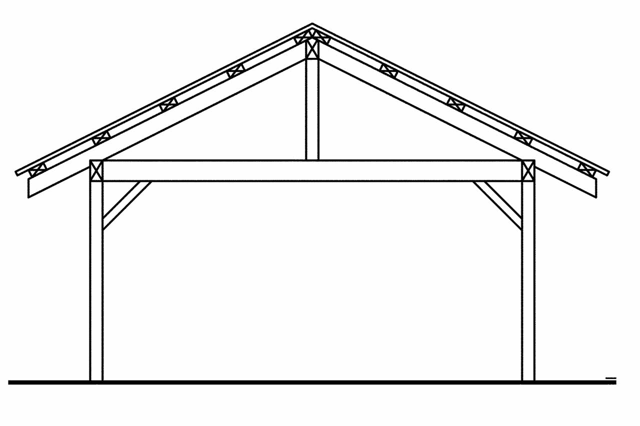 Home Plan Rear Elevation of this 0-Bedroom,400 Sq Ft Plan -108-1768