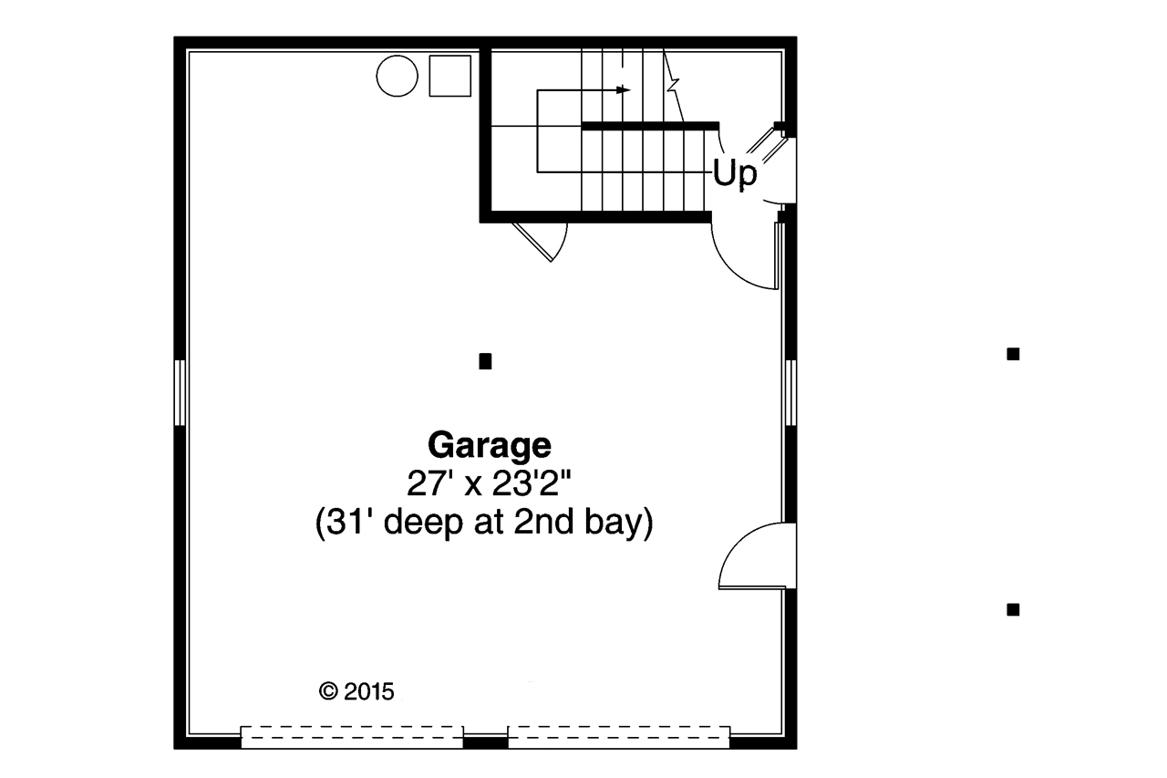 Floor Plan Garage of Traditional Plan #108-1769