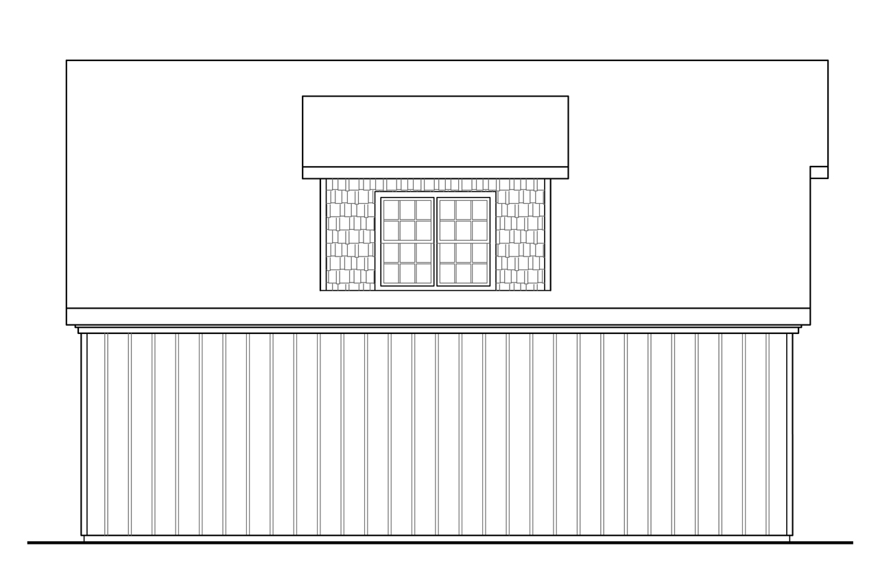 Home Plan Left Elevation of this 0-Bedroom,1035 Sq Ft Plan -108-1771
