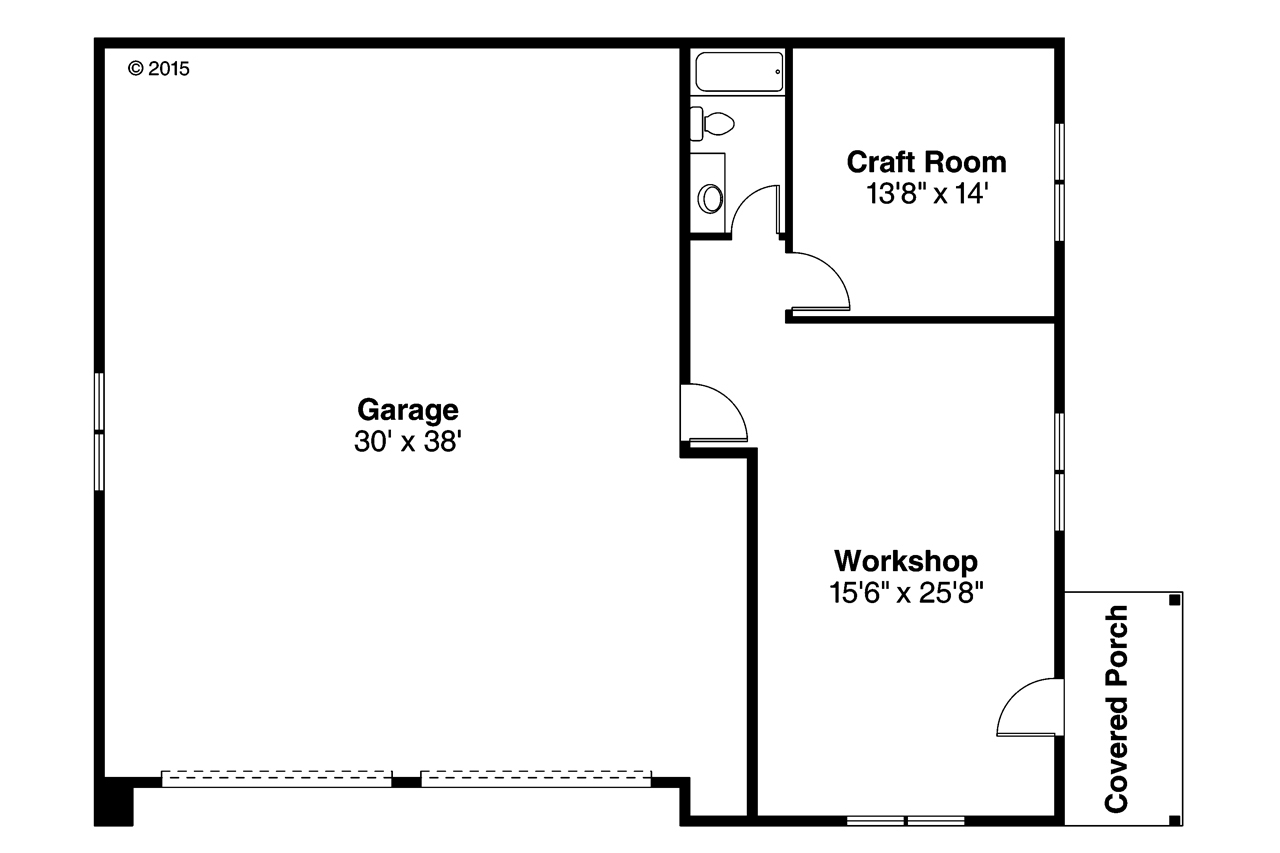 Floor Plan Garage of Garage Plan #108-1773