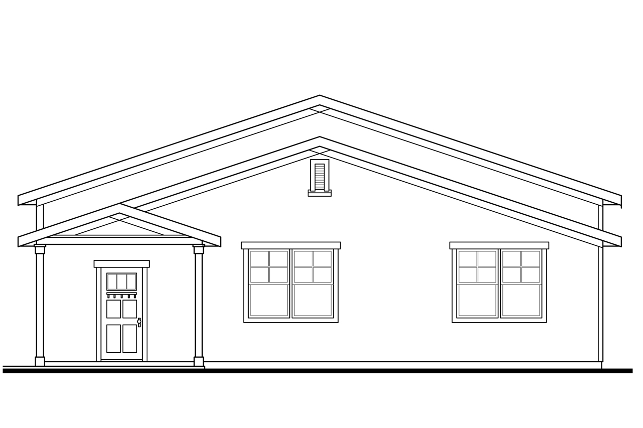 Home Plan Right Elevation of this 0-Bedroom,753 Sq Ft Plan -108-1773