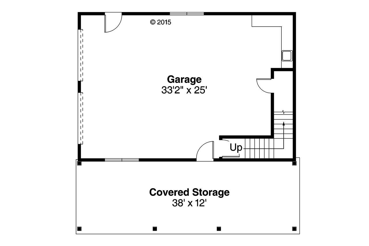 Floor Plan Garage of Garage w/Apartments Plan #108-1776