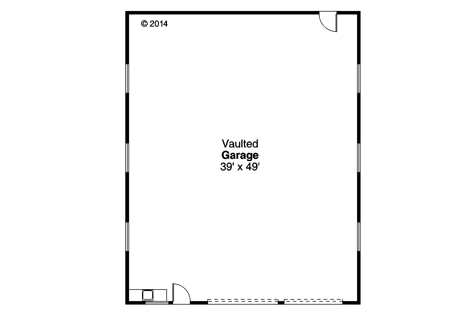 Floor Plan Garage of Traditional Plan #108-1777