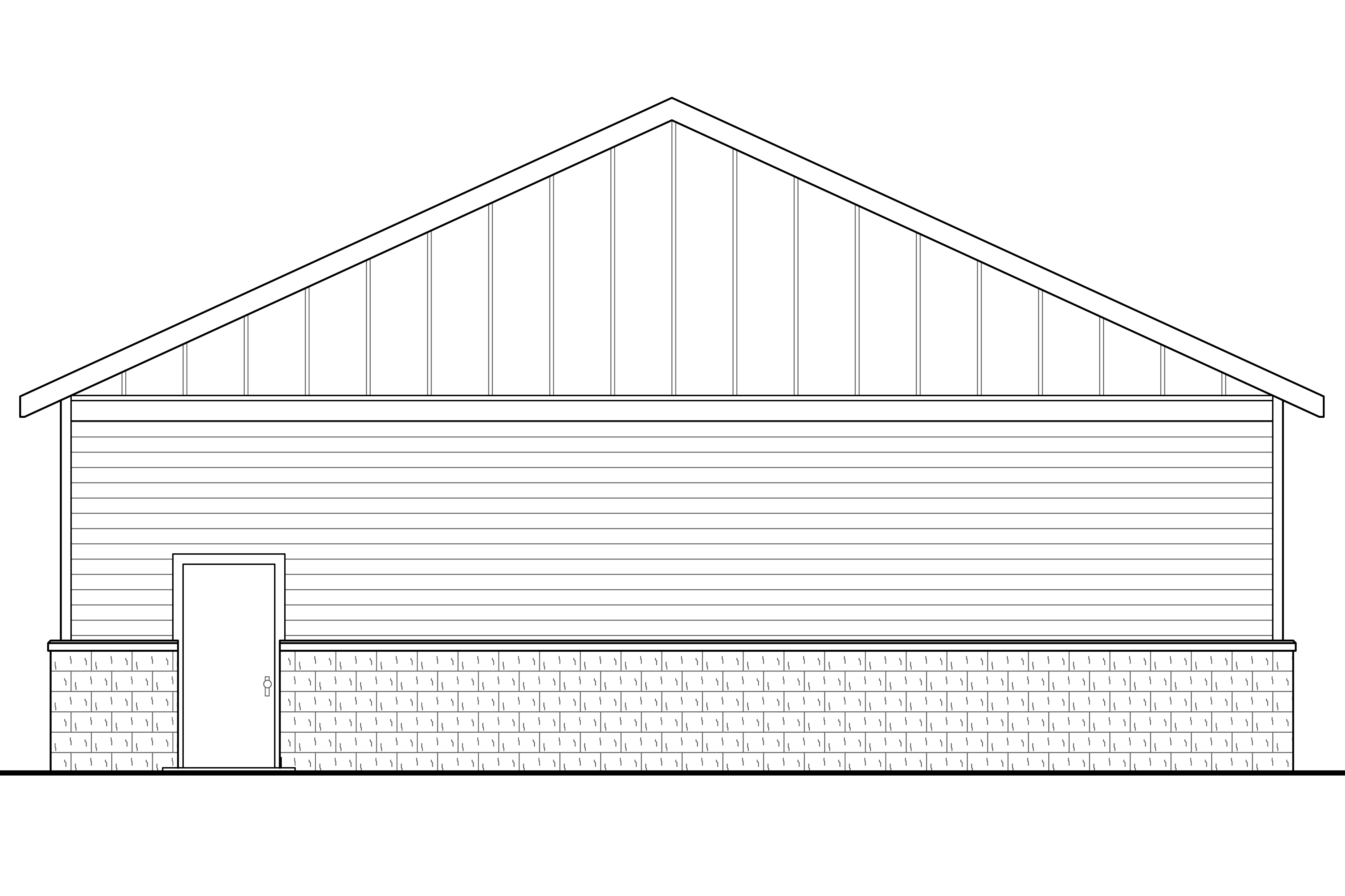 Home Plan Rear Elevation of this 0-Bedroom,2000 Sq Ft Plan -108-1777