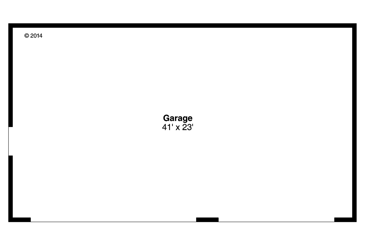 Floor Plan Garage of Country Plan #108-1779