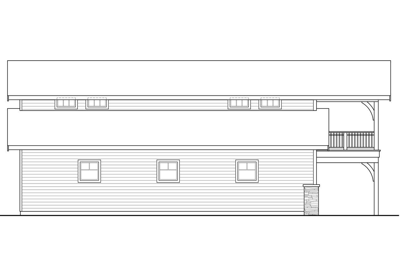 Home Plan Left Elevation of this 0-Bedroom,1948 Sq Ft Plan -108-1781
