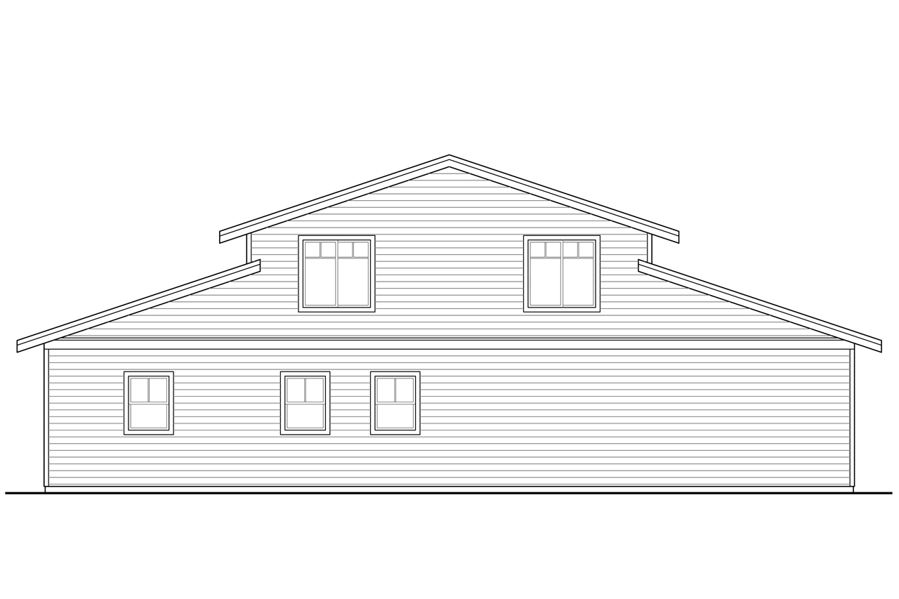 Home Plan Rear Elevation of this 0-Bedroom,1948 Sq Ft Plan -108-1781
