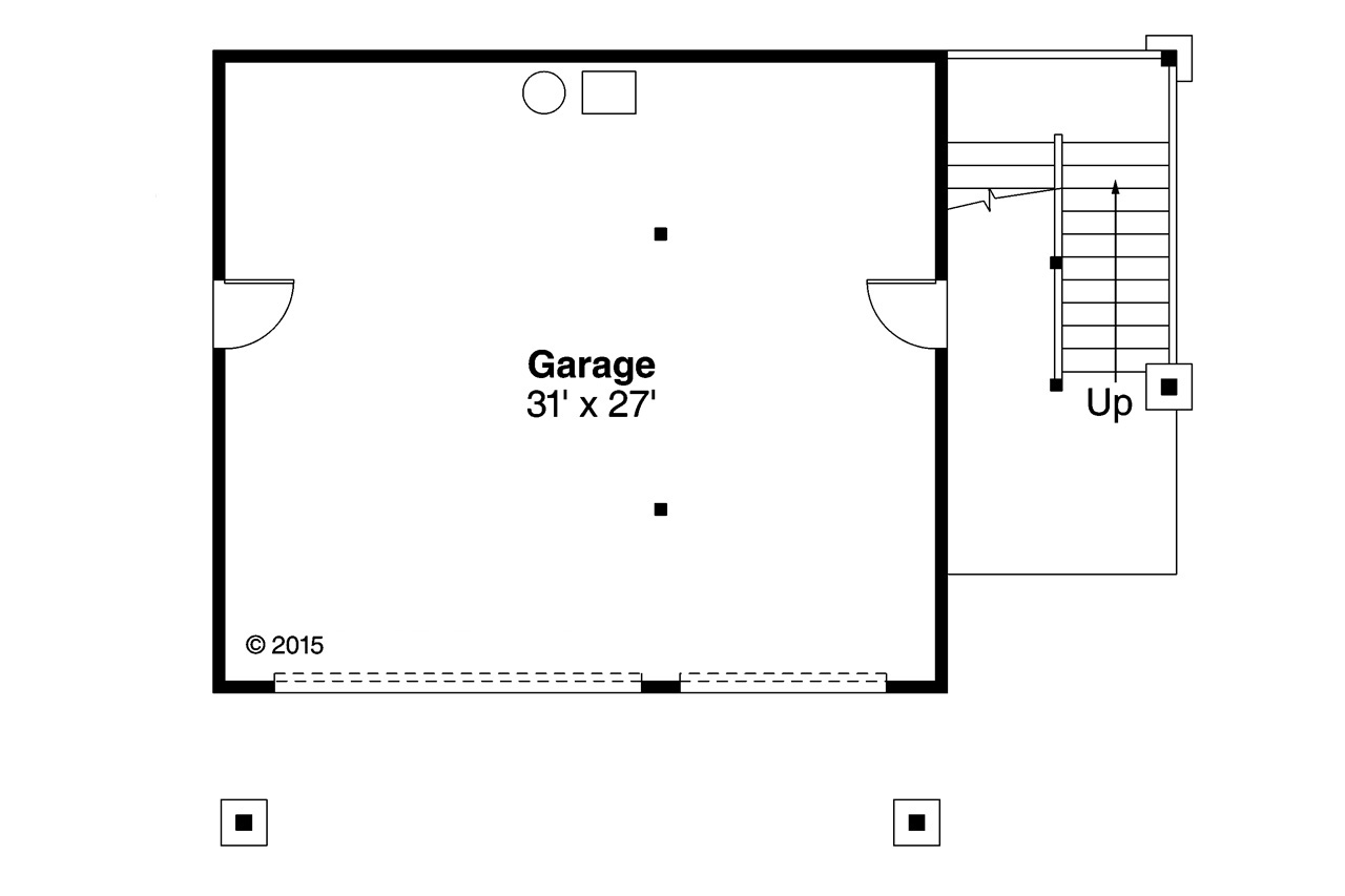 Floor Plan Garage of Garage w/Apartments Plan #108-1784
