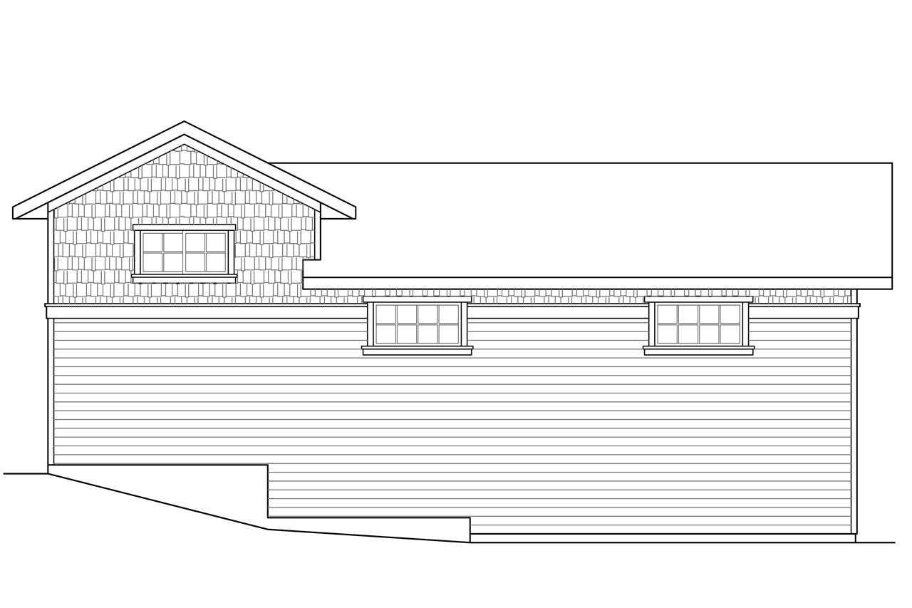Home Plan Right Elevation of this 0-Bedroom,993 Sq Ft Plan -108-1785
