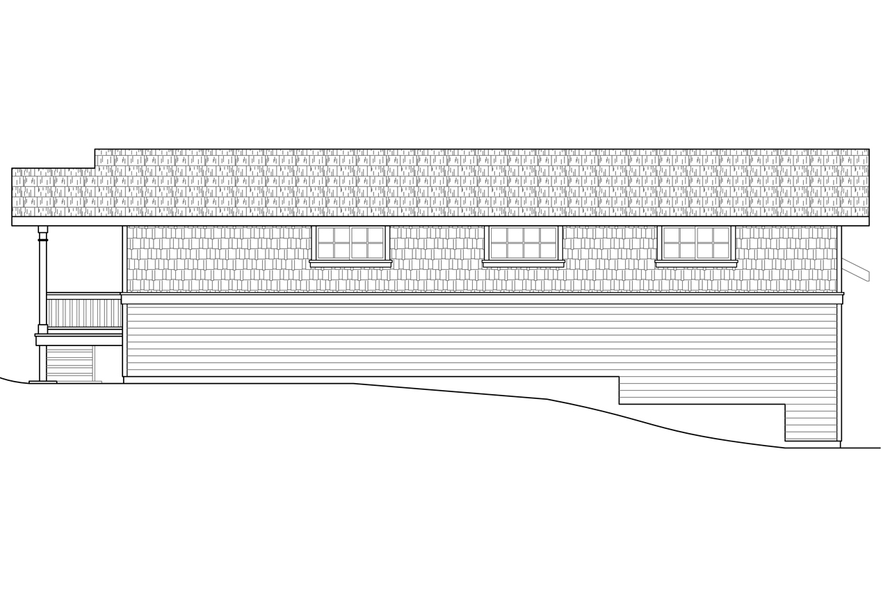 Home Plan Rear Elevation of this 0-Bedroom,993 Sq Ft Plan -108-1785