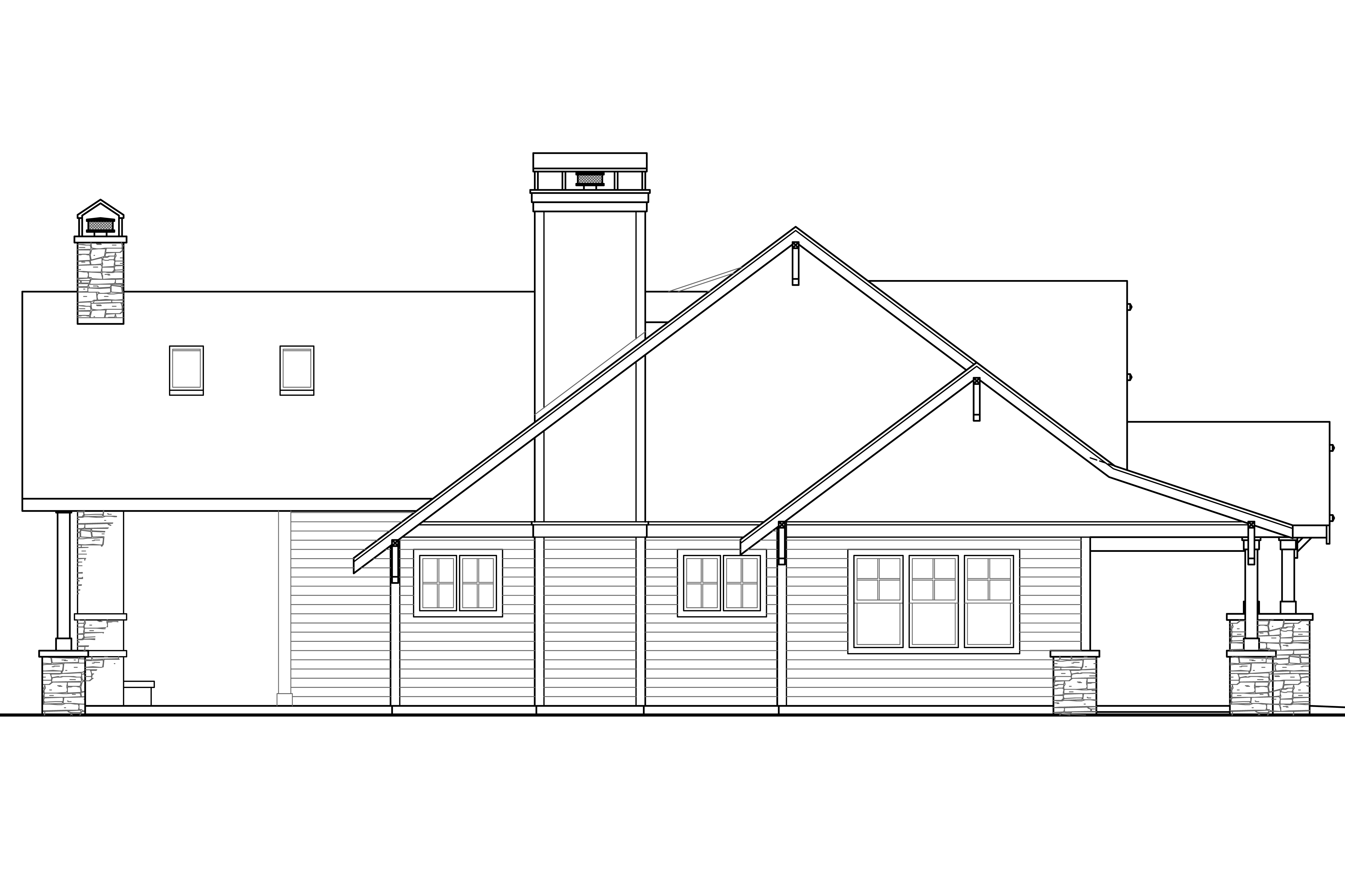 Home Plan Left Elevation of this 3-Bedroom,3815 Sq Ft Plan -108-1789