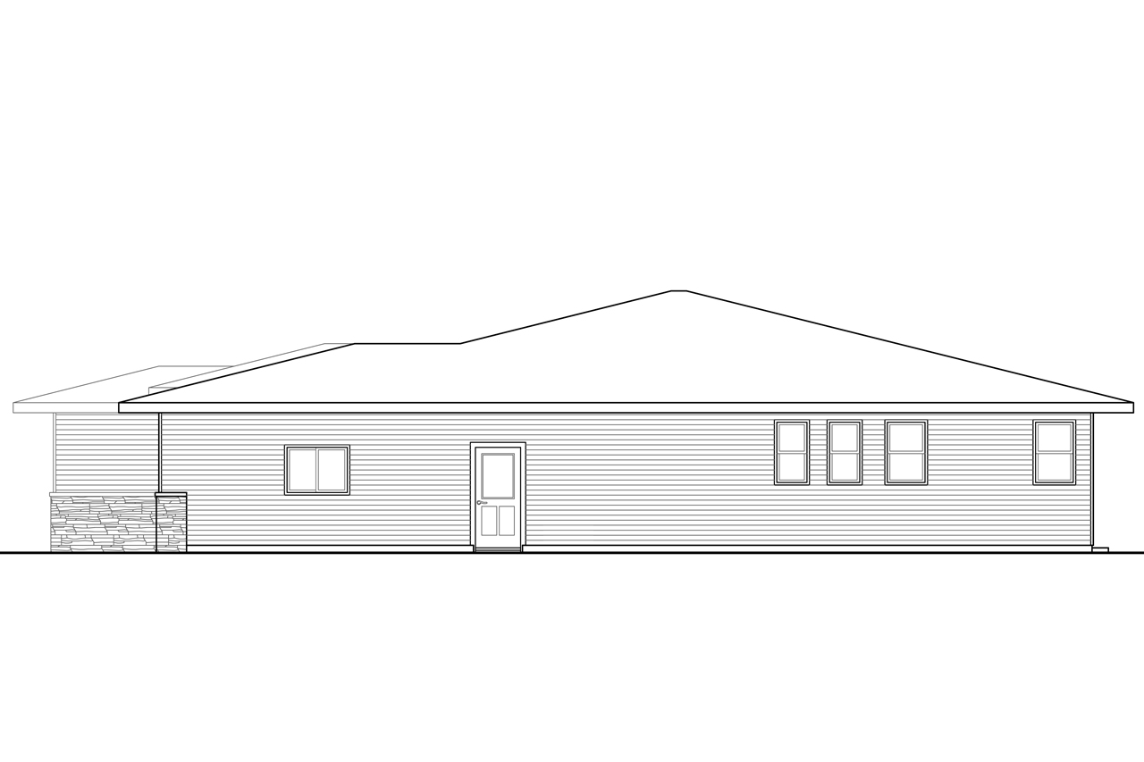 Home Plan Right Elevation of this 3-Bedroom,2279 Sq Ft Plan -108-1792