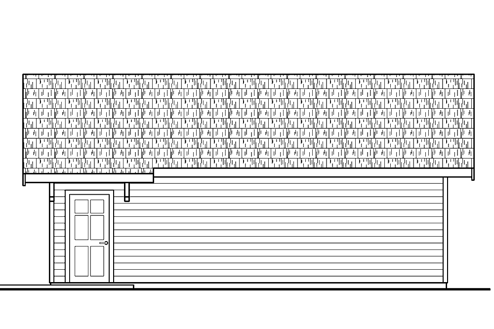 Home Plan Right Elevation of this 2-Bedroom,1712 Sq Ft Plan -108-1800