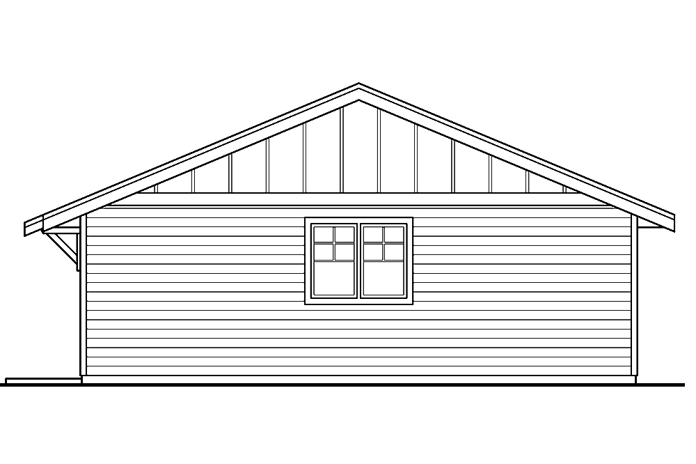 Home Plan Rear Elevation of this 2-Bedroom,1712 Sq Ft Plan -108-1800