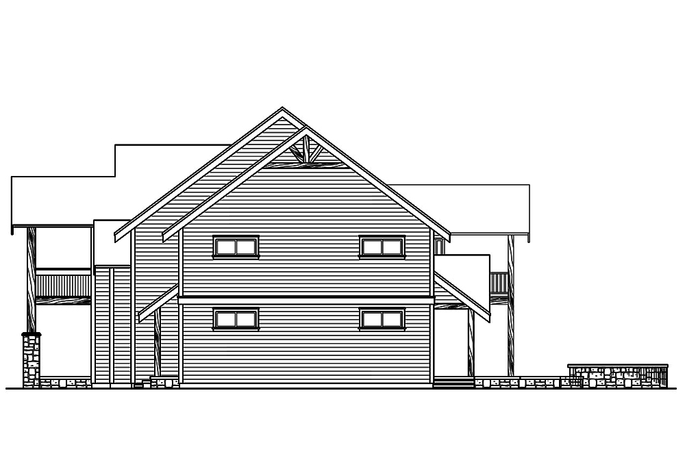 Home Plan Right Elevation of this 3-Bedroom,4007 Sq Ft Plan -108-1801