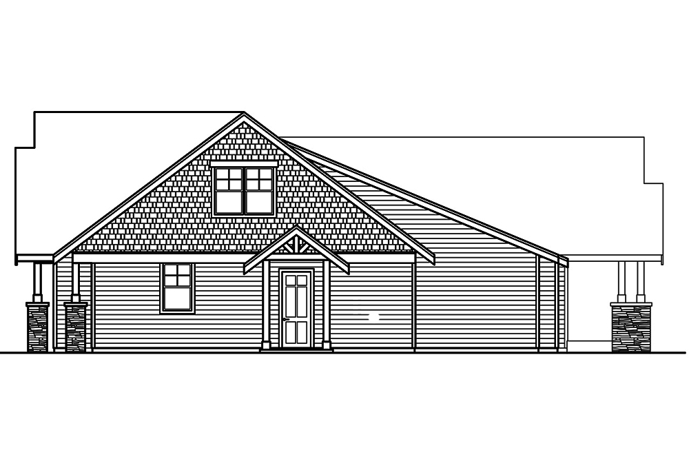 Home Plan Right Elevation of this 3-Bedroom,5867 Sq Ft Plan -108-1802