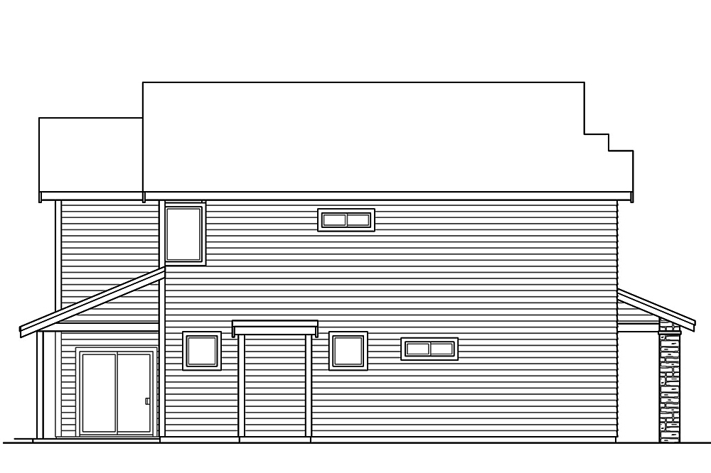 Home Plan Left Elevation of this 3-Bedroom,2648 Sq Ft Plan -108-1806