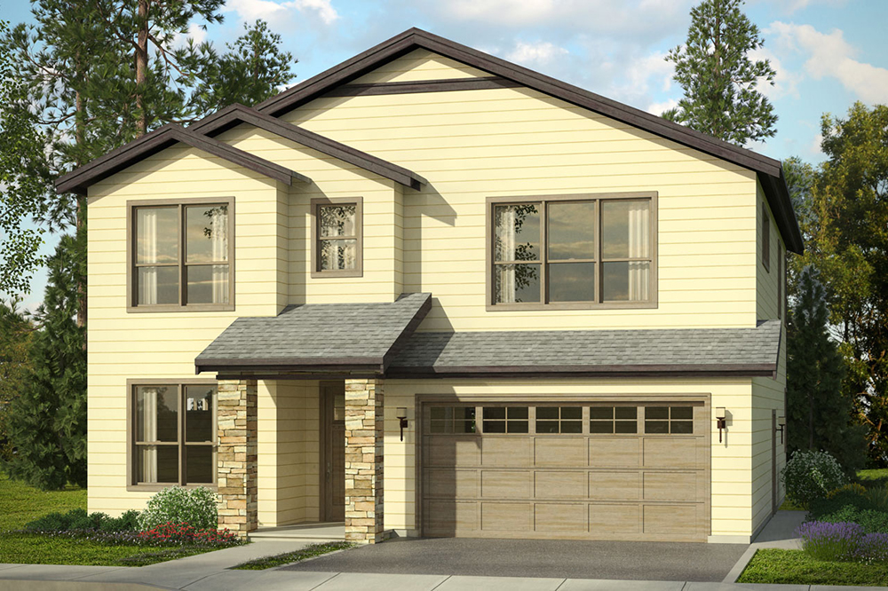 Front elevation of Traditional home (ThePlanCollection: House Plan #108-1806)