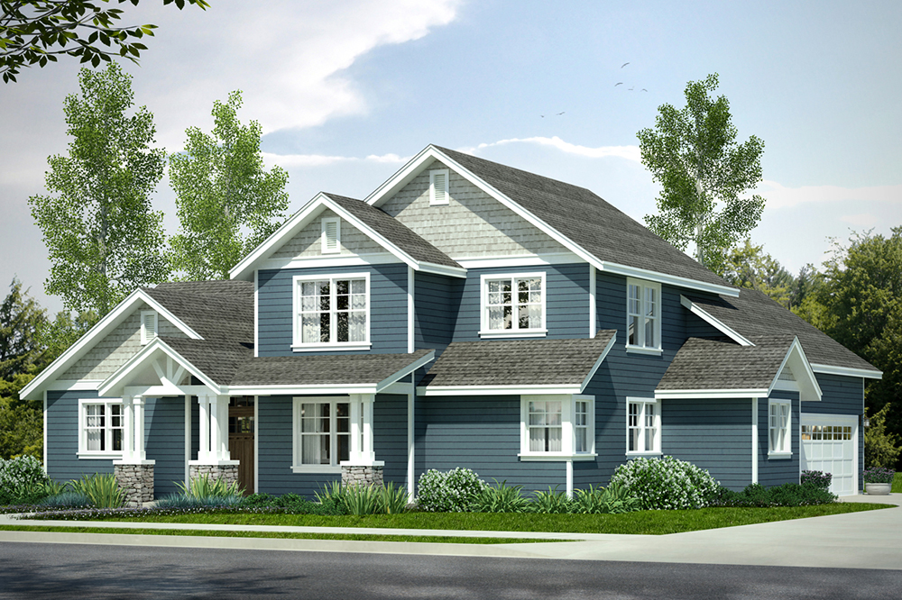 Front elevation of Country home (ThePlanCollection: House Plan #108-1814)