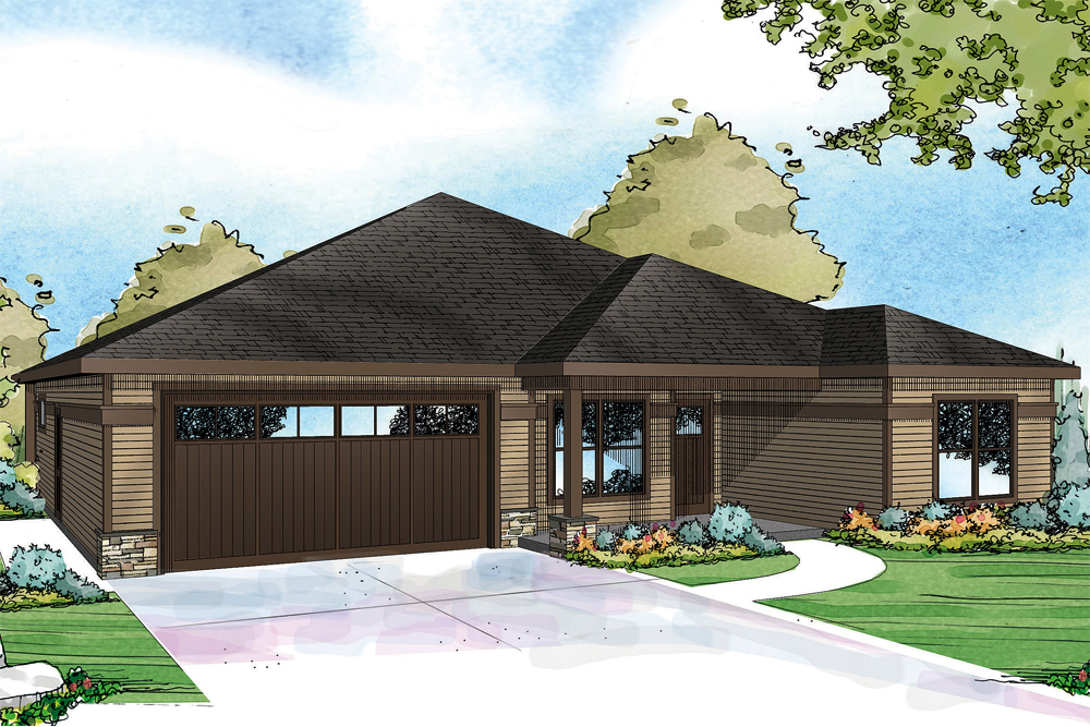 Front elevation of Country home (ThePlanCollection: House Plan #108-1823)