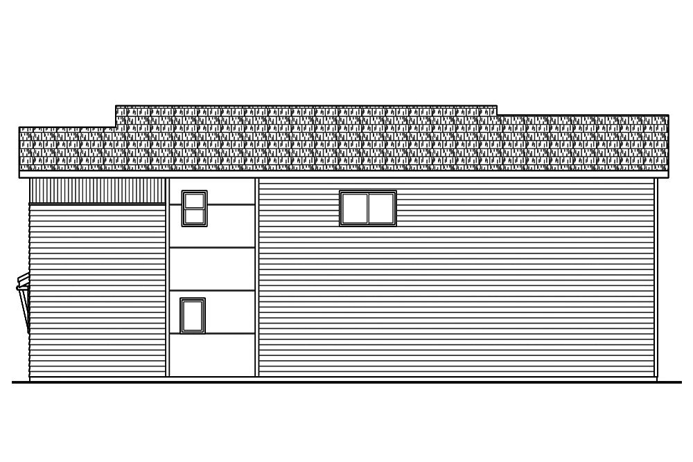 Home Plan Right Elevation of this 3-Bedroom,1869 Sq Ft Plan -108-1827