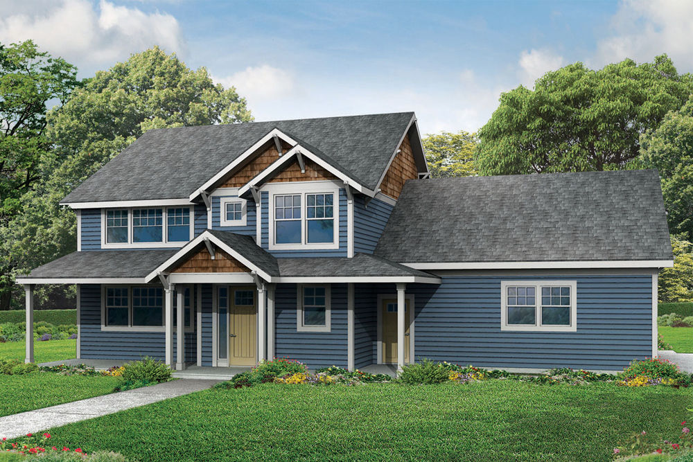 Front elevation of Country home (ThePlanCollection: House Plan #108-1830)