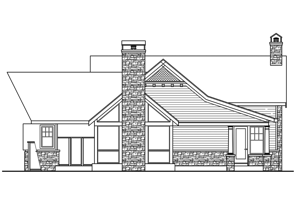 Home Plan Right Elevation of this 3-Bedroom,4568 Sq Ft Plan -108-1831