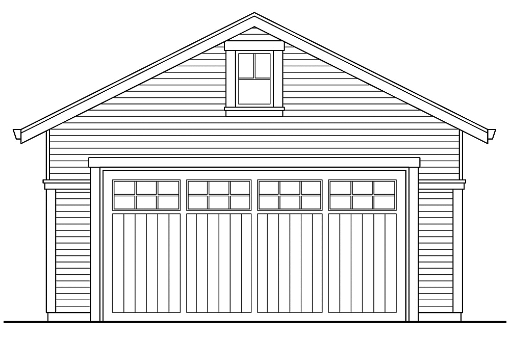 Home Plan Rear Elevation of this 4-Bedroom,2717 Sq Ft Plan -108-1832