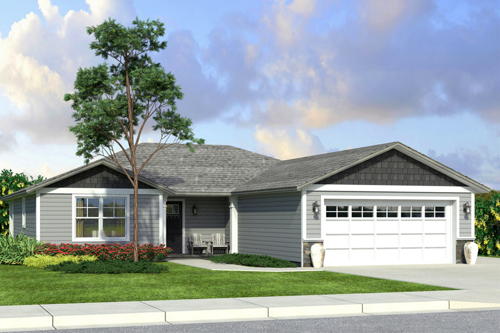 Front elevation of Traditional home (ThePlanCollection: House Plan #108-1842)
