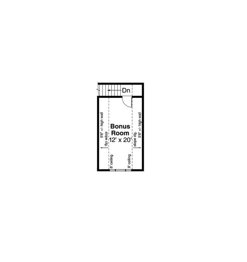 Bonus Room of Country Plan #108-1857