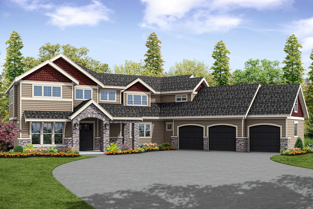 Front elevation of Traditional home (ThePlanCollection: House Plan #108-1858)