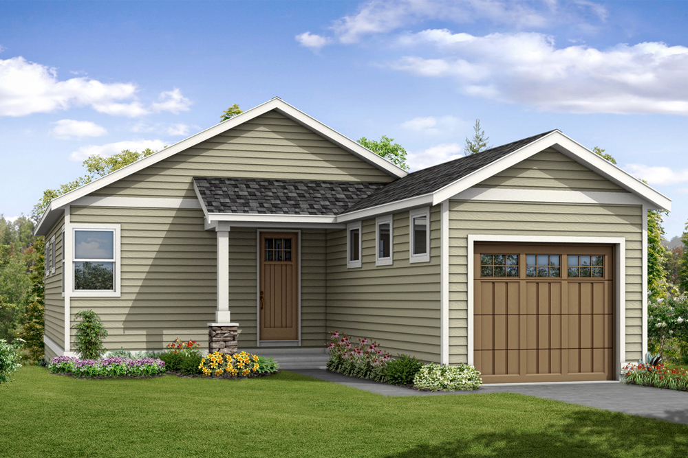 Front elevation of Country home (ThePlanCollection: House Plan #108-1861)