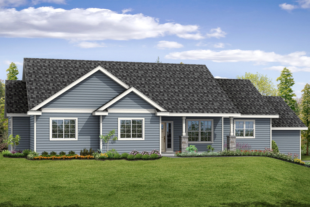 Front elevation of Country home (ThePlanCollection: House Plan #108-1867)