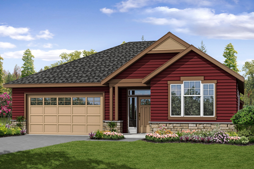 Front elevation of Country home (ThePlanCollection: House Plan #108-1870)