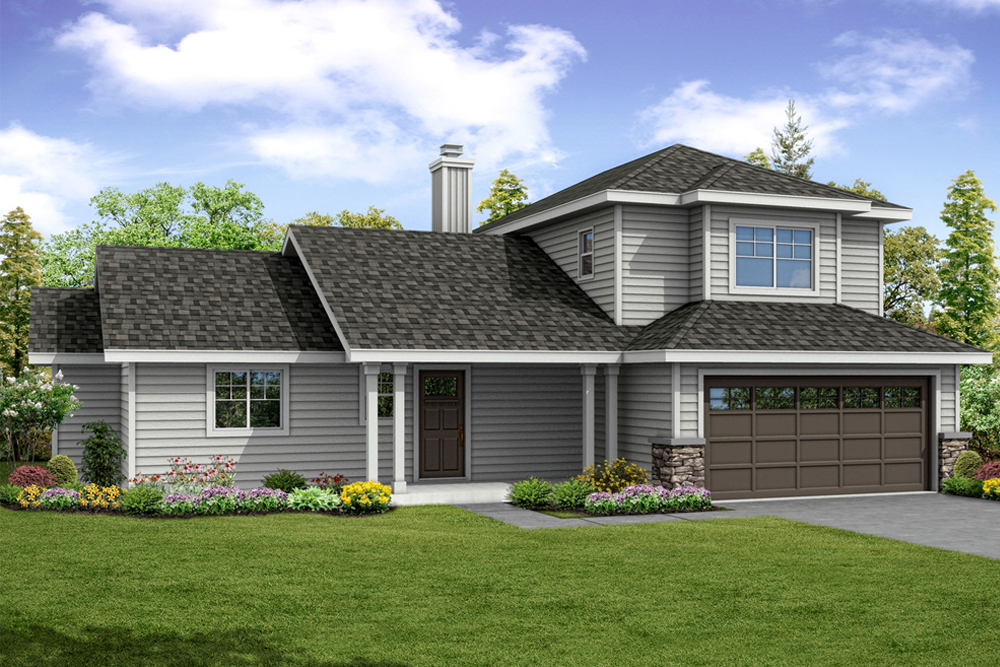 Front elevation of Country home (ThePlanCollection: House Plan #108-1872)