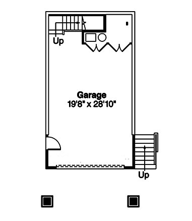 Floor Plan First Story of Cape Cod Plan #108-1881