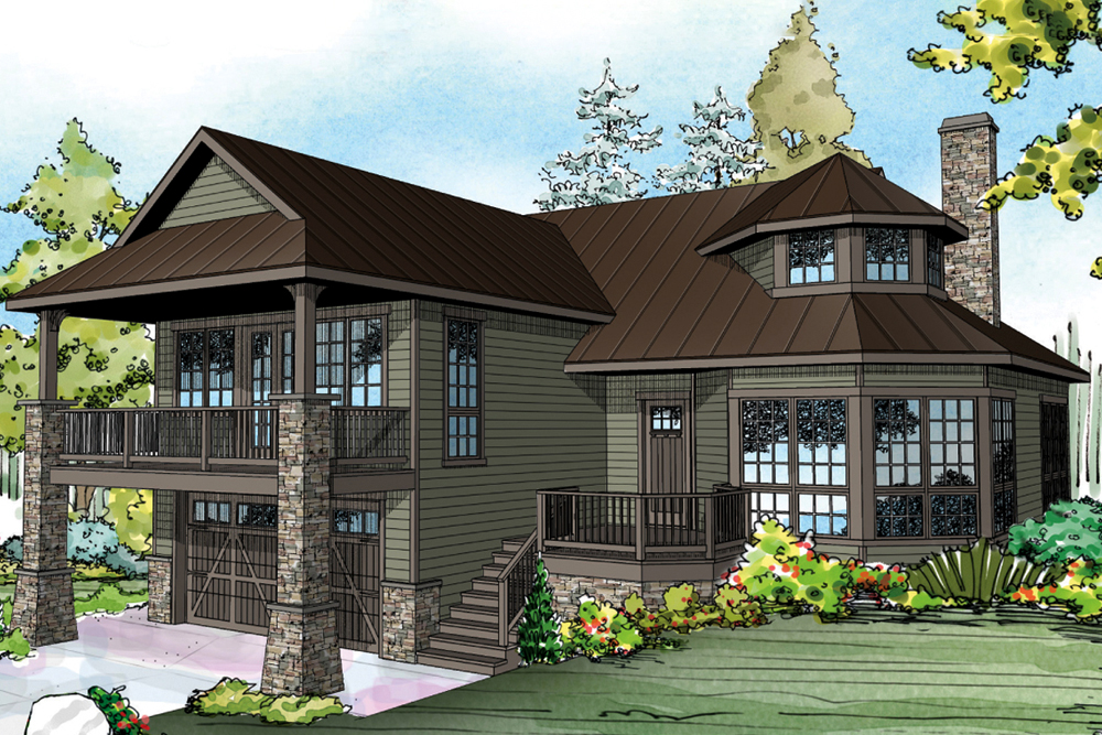 Front elevation of Cape Cod home (ThePlanCollection: House Plan #108-1881)