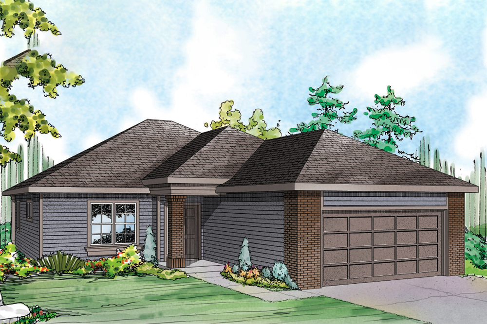 Front elevation of Traditional home (ThePlanCollection: House Plan #108-1882)
