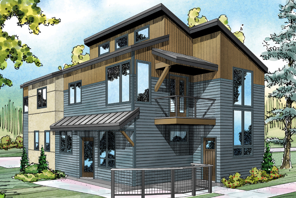 Front View of this 3-Bedroom, 1888 Sq Ft Plan - 108-1883