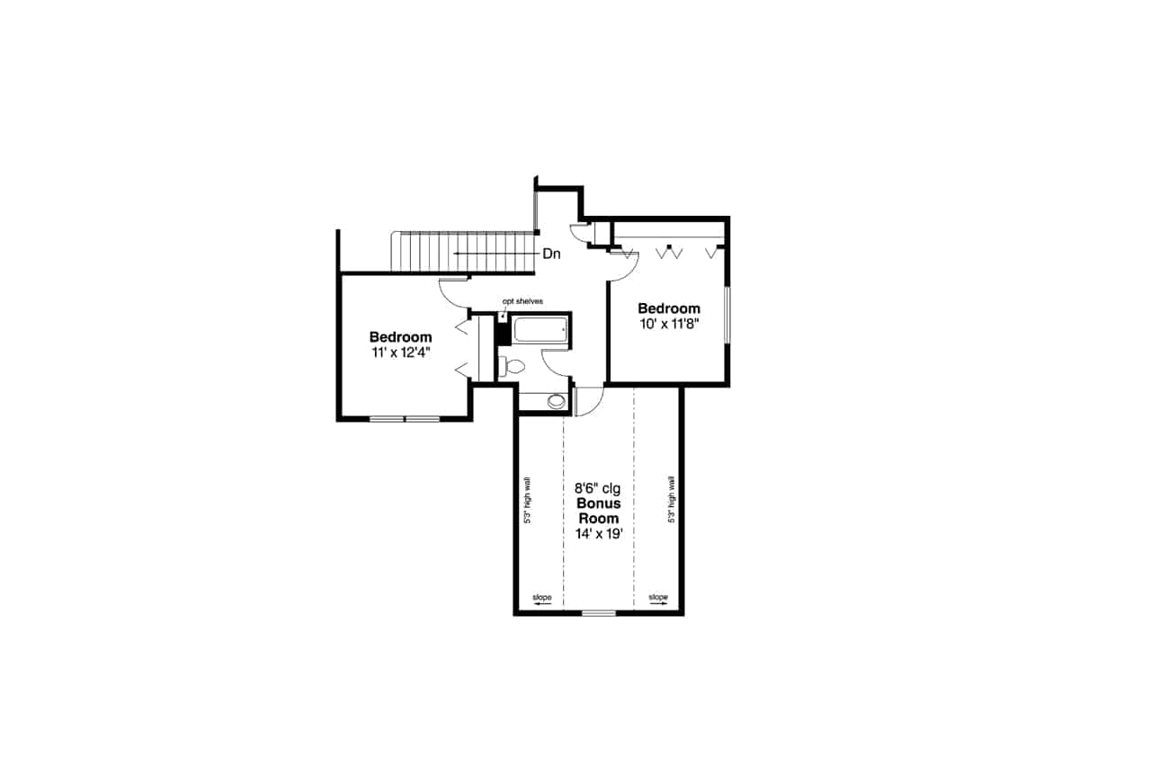 Upper Level of Country Plan #108-1891