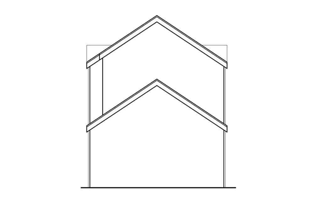 Home Plan Rear Elevation of this 3-Bedroom,2057 Sq Ft Plan -108-1898