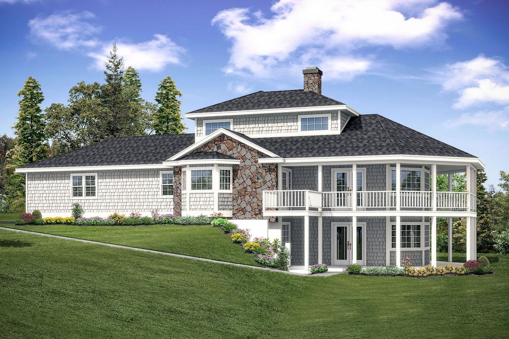 Front elevation of Cottage home (ThePlanCollection: House Plan #108-1906)