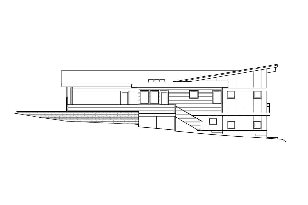 Home Plan Right Elevation of this 4-Bedroom,3957 Sq Ft Plan -108-1924