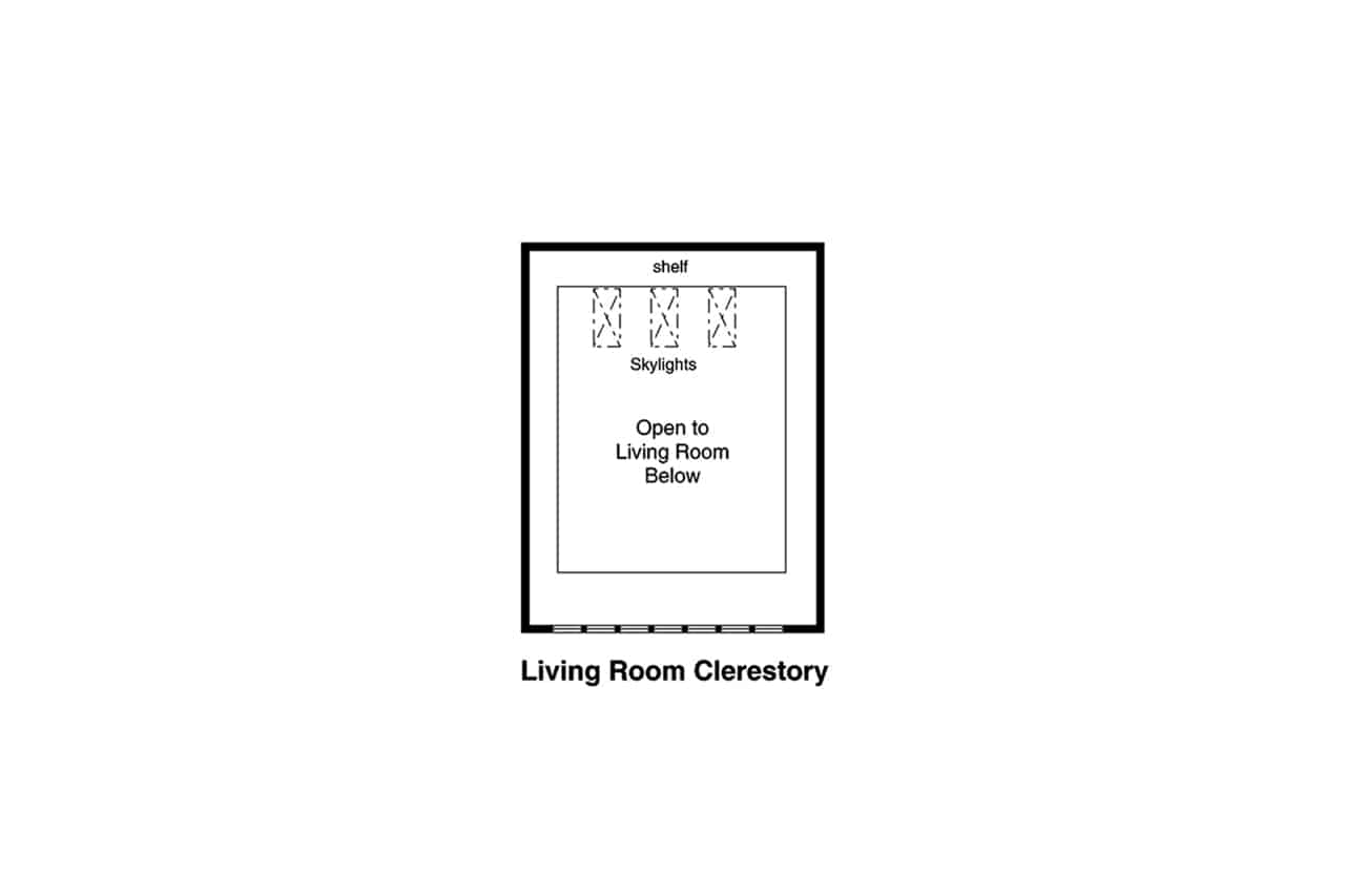 Floor Plan Upper Level of Craftsman Plan #108-1933