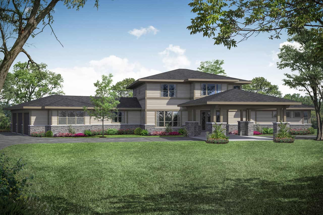 Contemporary home (ThePlanCollection: Plan #108-1941)