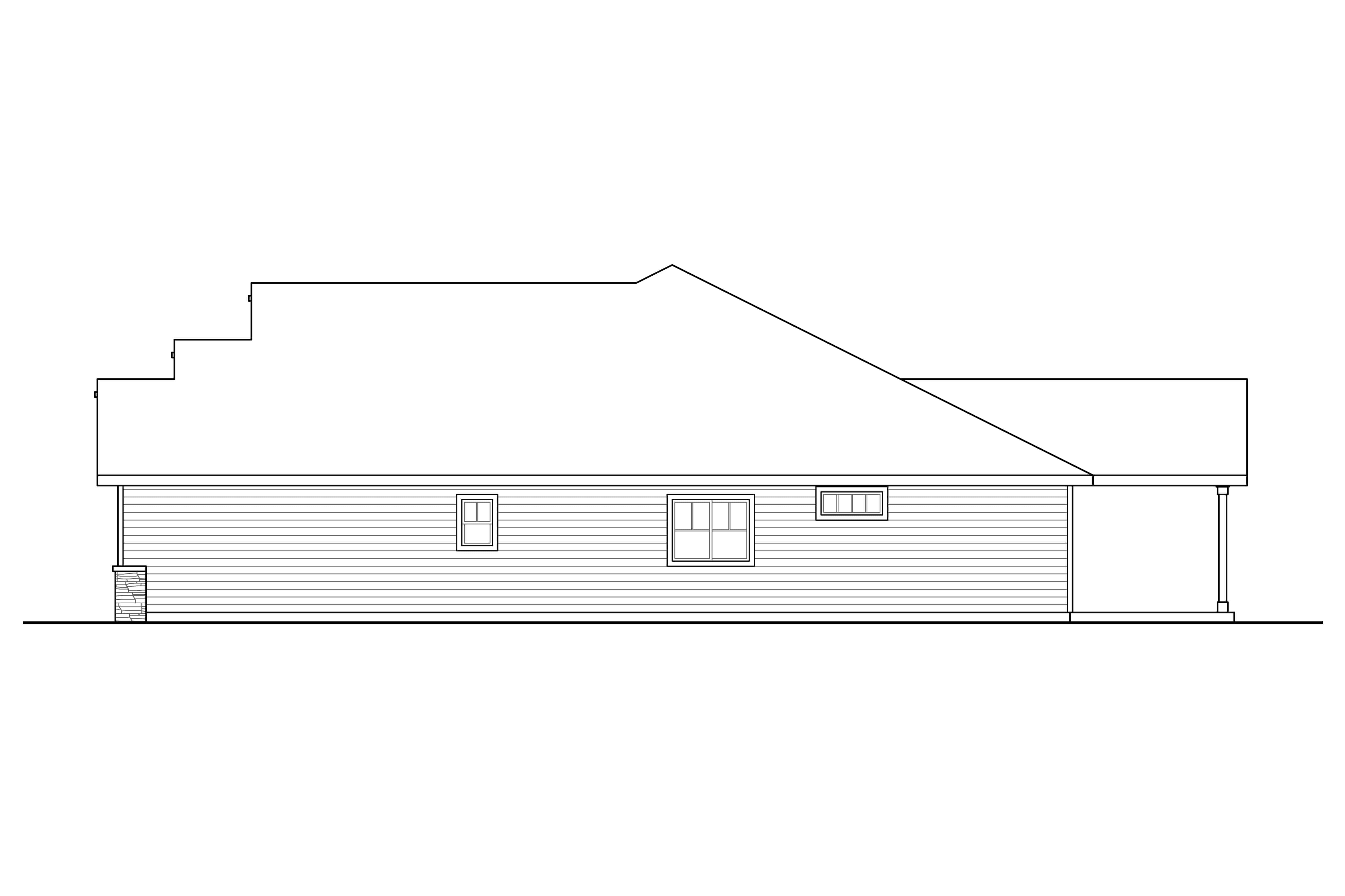 Home Plan Right Elevation of this 3-Bedroom,2191 Sq Ft Plan -108-1943