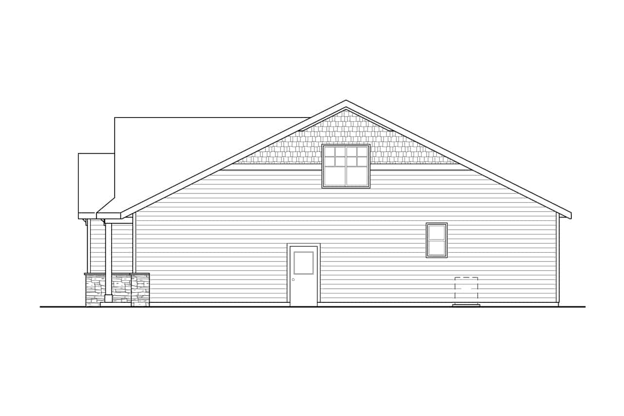 Home Plan Right Elevation of this 3-Bedroom,2262 Sq Ft Plan -108-1948