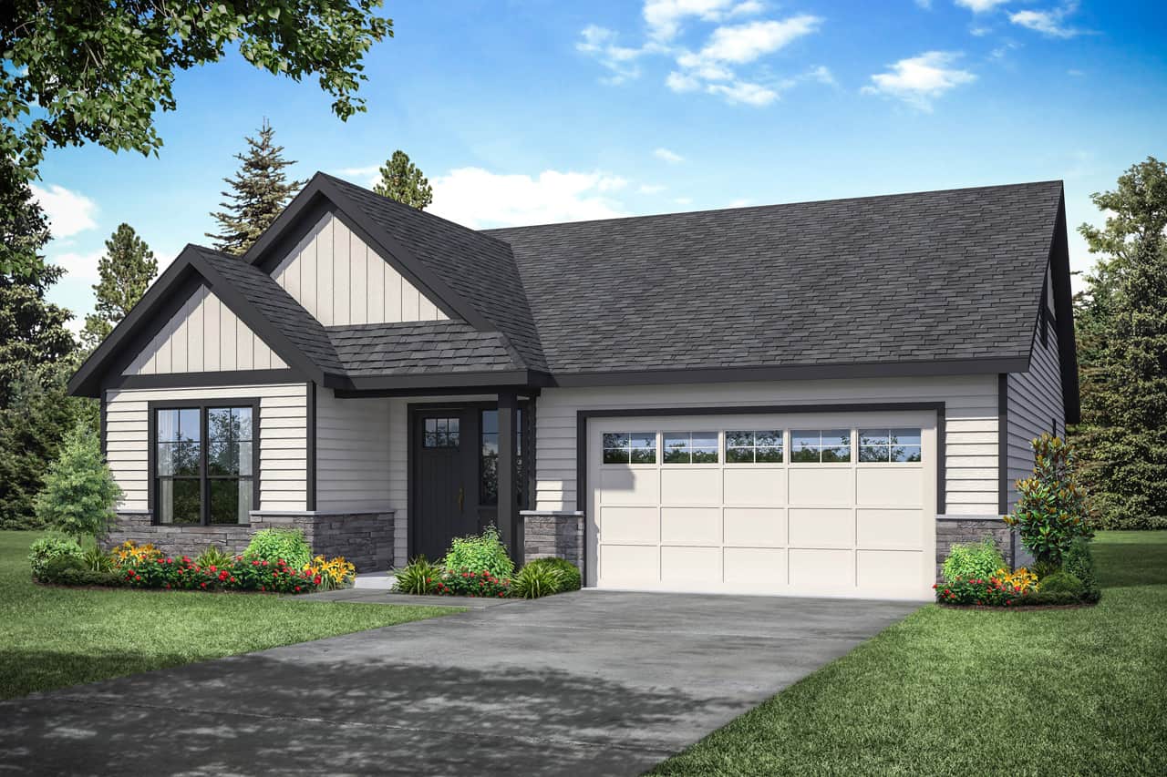 Front View of this 3-Bedroom, 2262 Sq Ft Plan - 108-1948