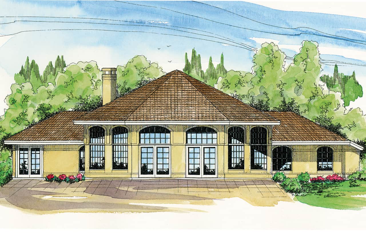 Ranch home (ThePlanCollection: Plan #108-1952)